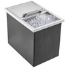 VEVOR Drop in Ice Chest, 18"L x 12"W x 14.5"H Stainless Steel Ice Cooler, Commercial Ice Bin with Sliding Cover, 40.9 qt Outdoor Kitchen Ice Bar, Drain-pipe and Drain Plug Included, for Cold Wine Beer