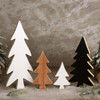 Christmas Decorations Indoor, 4pcs Wooden Christmas Tree Tabletop Ornaments for Christmas Decor, Table Decor Sanding Christmas Tree Wood Sign for Home Office Farmhouse Centerpieces Original