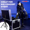 5 Core Speaker Stand Height Adjustable PA DJ Tripod Studio Monitor Stands w 35mm Compatible Insert - SS ECO 1PK BLK WoB