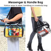 Clear Crossbody Bag Stadium Approved Clear Transparent Shoulder Bag See Through Zip Pouch Tote Bag Handbag with 11LBS Load