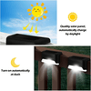 8/16/32 solar outdoor deck lights, garden lights, atmosphere lights, LED walk lights, light source control, suitable for balconies, terraces, stair fences, courtyards, gardens, villas, driveways.
