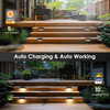 8/16/32 solar outdoor deck lights, garden lights, atmosphere lights, LED walk lights, light source control, suitable for balconies, terraces, stair fences, courtyards, gardens, villas, driveways.
