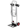 VEVOR Aluminum Folding Hand Truck, 2 in 1 Design 400 lbs Capacity, Heavy Duty Industrial Collapsible cart, Dolly Cart with Rubber Wheels for Transport and Moving in Warehouse, Supermarket, Garden