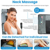 Full Body Electric Massage Mat Heating Vibration Massage Pad Cushion Back Massage Mattress Chair Pad with Neck Foot Massage Head Pillow and Cloth Lumbar Pillow Timer Anti-Slip Bottom Earplugs
