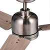48 in. Integrated LED Farmhouse Indoor/Outdoor Nickel Smart Ceiling Fan with Remote Control