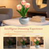 Tulip Lamp - LED Replica Tulip Table Lamp with Flower Vase for Desktop Decoration. Suitable for home, living room, desktop decoration, holiday gifts, atmosphere decoration lamps. Powered by USB, with