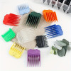 10pcs Color Guards Set Universal Fit For All Hair Clipper Compatible with Most Wahl Clippers  With Clipper Guard Holder Tray For Barber Fade comb  -1/16" to 1"