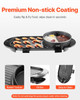 Hot Pot with Grill 2200W 2-in-1 Electric Smokeless Grill Hot Pot for 1-6 People