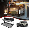 Tailgate Table Rear Foldable Cargo Shelf Aluminum Alloy Storage Shelf MOLLE Panel for Ford Bronco 2021-2024