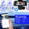 1080P FUD 3 Channel WiFi Dash Cam 170° Wide Angle Triple Car Camera With IR Night G-Sensor Motion Detection Loop Recording App Control Support 128G Max