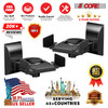 5 CORE Speaker Wall Mount Adjustable Shelf Holder Swivel 180 Degree Bookshelf Brackets - 11 Inch Space for Speakers Pair Holds Upto - 55lbs - WST 04-11 Pair