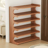 5/6-layer practical storage rack, shoe rack, space-saving design, multi-layer independent storage rack, wood grain finish, easy to assemble, self-supporting cubic shoe storage rack, storage rack, suit