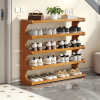 5/6-layer practical storage rack, shoe rack, space-saving design, multi-layer independent storage rack, wood grain finish, easy to assemble, self-supporting cubic shoe storage rack, storage rack, suit