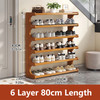 5/6-layer practical storage rack, shoe rack, space-saving design, multi-layer independent storage rack, wood grain finish, easy to assemble, self-supporting cubic shoe storage rack, storage rack, suit
