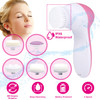 Waterproof Facial Cleansing Brush Face Spin Cleaning Brush Scrubber with 5 Brush Heads for Women