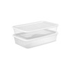 41qt Clear Under Bed Storage Box White