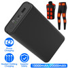 10000/20000mAh 5V 2A Power Bank for Heated Jackets Vests Pants Gloves Scarves DC 7.4V 2A Heated Clothing Replacement Battery Pack for Men Women