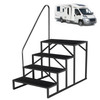 Hot Tub Steps Outdoor, 2 RV Steps with Handrail, Portable RV Stairs 3 Step, Heavy Duty Truck Camper Steps Ladders for Travel Trailers, 5th Wheel, Motor Home, Spa, and Porch
