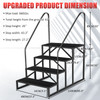 Hot Tub Steps Outdoor, 2 RV Steps with Handrail, Portable RV Stairs 3 Step, Heavy Duty Truck Camper Steps Ladders for Travel Trailers, 5th Wheel, Motor Home, Spa, and Porch