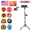Projector Stand 29.5 to 71 Inch Adjustable Tripod 2 Shelves Portable Laptop Cart w Phone Holder
