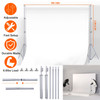 6.5 x 10ft Photo Video Studio Backdrop Background Stand Adjustable Heavy Duty Photography Backdrop Support Stand Set with Carrying Bag Clamps