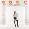 6.5 x 10ft Photo Video Studio Backdrop Background Stand Adjustable Heavy Duty Photography Backdrop Support Stand Set with Carrying Bag Clamps