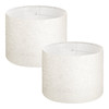 Drum Lamp Shade 2 Set 13 x 13 x 10 inches Medium Round Lampshade (Light Linen)