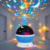 1PC Starry Night Light Projector, 360 ° Rotatable Light Fixture with 9 Color Modes, Featuring Moon And Stars - USB Powered, 1 Dreamy Starry Light - Illuminates Romantic Bedrooms, Adding Brilliance to