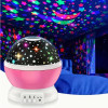 1PC Starry Night Light Projector, 360 ° Rotatable Light Fixture with 9 Color Modes, Featuring Moon And Stars - USB Powered, 1 Dreamy Starry Light - Illuminates Romantic Bedrooms, Adding Brilliance to