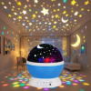 1PC Starry Night Light Projector, 360 ° Rotatable Light Fixture with 9 Color Modes, Featuring Moon And Stars - USB Powered, 1 Dreamy Starry Light - Illuminates Romantic Bedrooms, Adding Brilliance to