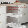 Pull-out pots and pans lid plate draining rack, cabinet built-in draining rack