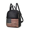 MKF Collection Briella Vegan Leather Women FLAG Backpack by Mia K