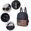 MKF Collection Briella Vegan Leather Women FLAG Backpack by Mia K
