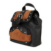 Melanie Brown Leather Mini Backpack