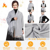 Unisex Oversize Cashmere Wool Shawl Wraps Blanket Winter Solid Scarf Soft Pashmina 79" X 28"