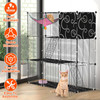 3-Tier Cat Cage Enclosure Indoor Cat Cage Playpen With Hammock Toy Ball Ladder DIY Iron Wire Cat House Kennels Crate For 1-2 Cats Ferret Rabbit Small Animals