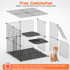 2Tier Cat Cage Playpen Indoor Pet Enclosures Kitten Kennel House Detachable Cat Crate with Climbing Ladder 2 Doors for 1-2 Cats for Ferret Squirrel Small Animals