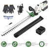 Professional Cordless Hedge Trimmer, ±90° Adjustable Handle & 0.6 Inch Cutting Capacity, 2600mAh Rechargeable Trimmer for Bushes Shrubs Trimming