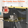 3 Tier Cat Cage Indoor with Litter Box Hammock Detachable Metal Wire Cat Kennel Cat House Cat Enclosure with Ladder for 1-2 Kittens