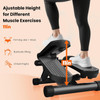 Mini Stepper with Resistance Bands, Portable Full Body Workout Stepper Machine Adjustable Foot Stepper for Fitness