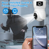 WiFi Bulb Security Camera with Two-Way Audio, AI Motion Detection APP Alert, 360° PTZ Wireless Camera for Home Security
