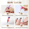 3D Nail Art Special Nail Marker Polish Pen, DIY Nail Art Beauty Decoration Manicure Tool with Painting and Outline Brush (Colorful)