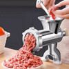 Ergonomic Handle Manual Meat Grinder, 3cm Max Clamp Opening for Tabletop, Multifunctional Sausage & Noodle Maker with Anti-Scratch Table Clamp,Multifunctional for Meat/Pepper/Chili Grinding