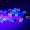 [24 Luminous Ducks Figurine] 24pcs Luminous Ducks With Sunglasses, Mini Resin Simulated Animal Figurine, Fairy Garden Arts Accessories Sculpture For DIY Dollhouse, Micro Moss Landscape