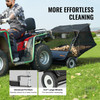 VEVOR Tow Behind Lawn Sweeper, 50 in Pull Behind Lawn Sweeper, 26 cu. ft Large Capacity Leaf & Grass Collector, Heavy Duty Garden Sweeper with Adjustable Sweeping Height for Yard, Lawn, Farm