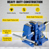 VEVOR 5" Heavy Duty Bench Vise, Double Swivel Rotating Vise Head/Body Rotates 360°,Pipe Vise Bench Vices 30Kn Clamping Force,for Clamping Fixing Equipment Home or Industrial Use