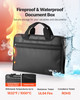 VEVOR Fireproof Document Bag, 1832 F Heat Insulated Fireproof & Waterproof Bag, Portable Multi-Layer File Storage Security Organizer Home Office Travel Use, for Passports, Important Documents, Files