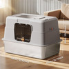 2025 Must-Buy Fully Enclosed Stainless Steel Cat Litter Box, Odor-Proof, Anti-Splash, Spacious for Large Cats