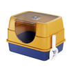 Enclosed Cat Litter Box, Orange - Odor-Locking, Spacious for Large Cats, A Must-Have for Cat Parents