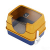 Enclosed Cat Litter Box, Orange - Odor-Locking, Spacious for Large Cats, A Must-Have for Cat Parents